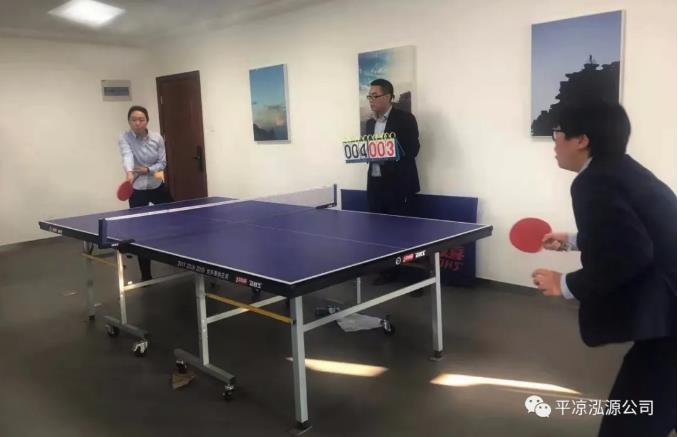 泓源公司“慶五一、迎五四”乒乓球臺(tái)球聯(lián)誼賽圓滿結(jié)束(圖2)